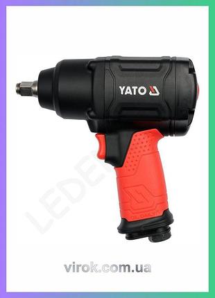 Гайковерт ударный пневматический yato квадрат 1/2" момент 1150 nm для ремонта автомобилей инструмент