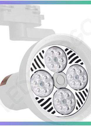 Led світильник трековий 25 вт 4100к 2000 лм білий для освітлення магазинів офісів виставок