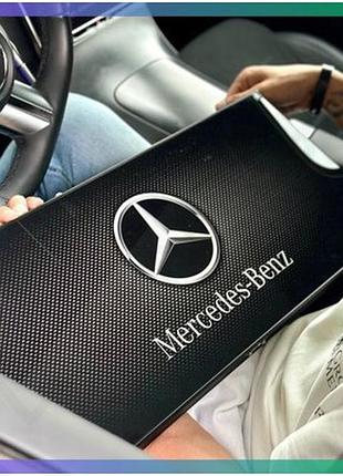 Нарди mercedes-benz зі скла 61×27×5см для автолюбителя елегантні настільні ігри