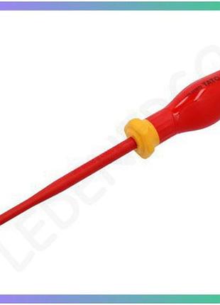 Диэлектрическая отвертка torx yato t25 125 мм изолирована для работы под напряжением 1000в инструмент для электриков
