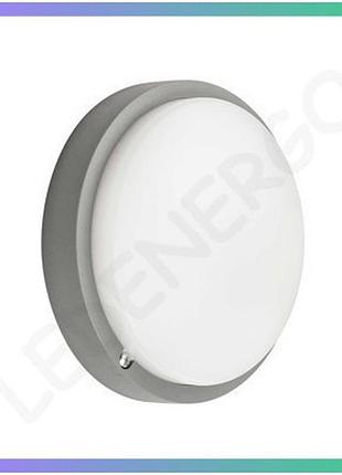 Led світильник atom ua 12w 5000k сірий для освітлення приміщень без пульсацій світлодіодний