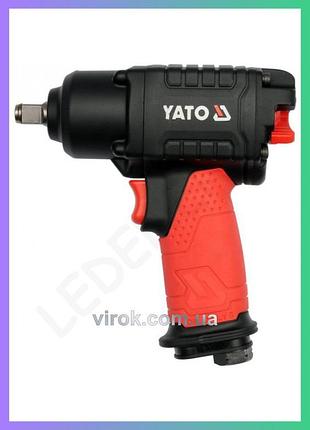 Гайковерт ударный пневматический yato квадрат 1/2" 570 nm для ремонта автомобилей пневмоинструмент