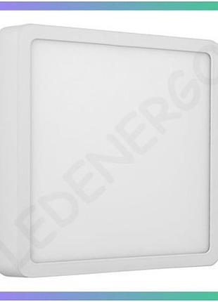 Led світильник violux rodos квадратний білий 24w 5000k для комфортного освітлення приміщень світлодіодний світильник