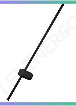 Led настінний світильник pointer violux 16w 3000/4200/6000k чорний для спальні вітальні ресторану освітлення