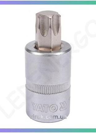 Головка торцевая yato 1/2" torx т60 l=55мм ключ для гаек и болтов торцевой ключ