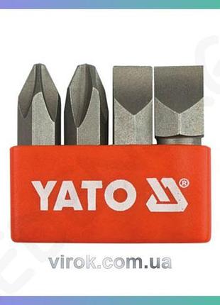 Викруткові вставки ударні yato ph2/3 s8/10х36мм hex ø= 5/16" набір для ремонту 4шт