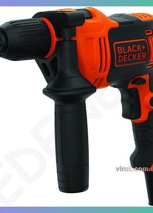 Ударна дриль black+decker 550вт 2800об/хв швидкозатискний патрон для ремонту в кейсі