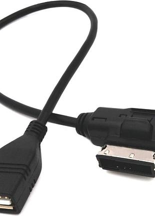 Кабель-адаптер для аудіо з музичним інтерфейсом, кабель mmi/mdi/ami-usb, сумісний з audi, volkswagen, mercedes-benz, не для iphone