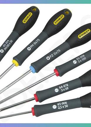 Набір викруток прецизійних stanley fatmax 6 шт для ремонту електроніки та побутових приладів