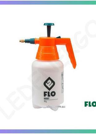Опрыскиватель ручной flo 1л с латунной насадкой для опрыскивания растений сада и дома