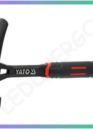 Молоток по камню yato 600г монолитный для мурированных работ долбления раскалывания