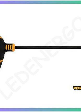 Ключ шестигранный vorel тип т hex 6 x 150 мм для гаек и болтов с шариковым наконечником
