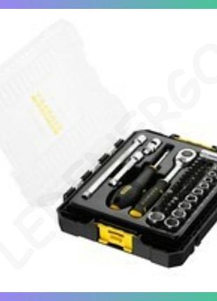 Набор торцевых головок stanley fatmax 1/4" 48 шт. для ремонта автомобиля и быта инструмент механика