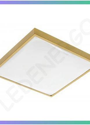Світильник gtv altar 295x295mm 4000k 24w ip44 золотий стельовий освітлювальний прилад для офісу та дому