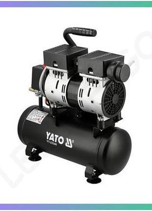 Безмасляный компрессор yato 550вт 6л для надувания и пневмоинструментов максимальное давление 8bar