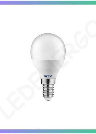 Світлодіодна лампа gtv led e14 8w 4000k для освітлення приміщень енергозберігаюча лампочка