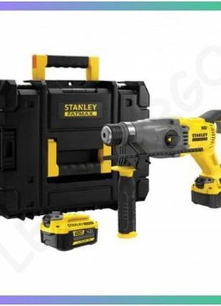 Перфоратор безщітковий акумуляторний stanley fatmax v20 2.0 дж 2 акумулятори 4а для будівництва та ремонту