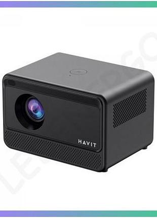 Портативний мультимедійний проектор havit hv-pj211 pro для перегляду фільмів і презентацій з android tv