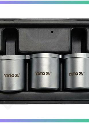 Насадки для регулировки фаз распределительного вала yato 3/8 для автомобилей vag набор 3 шт для бензиновых двигателей