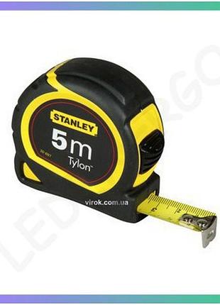 Рулетка stanley tylon 5м 19мм ергономічна для вимірювання точності вимірювальний інструмент