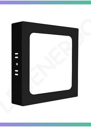 Led світильник violux frame-n чорний накладний 24w 5000k для офісу і дому освітлення