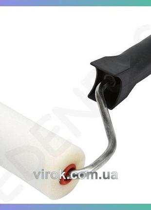 Малярний валик vorel 11x3,5 см тримач 6 мм поролоновий для фарбування стін і поверхонь