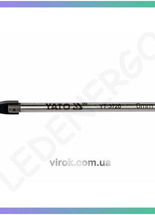 Сверло по керамике и стеклу yato 8 мм для сверления стекла и керамики углеродистая сталь
