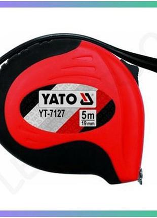 Рулетка yato 3м х 16мм с магнитным наконечником измерительная лента для строительства