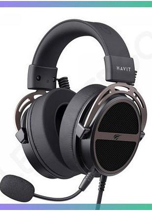 Ігрові навушники з мікрофоном havit hv-h2030e чорні для пк ps4 ps5 xbox ергономічні навушники