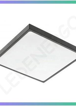 Світильник gtv altar 295x295mm 4000k 24w ip44 чорний стельовий освітлювальний прилад для офісу та дому