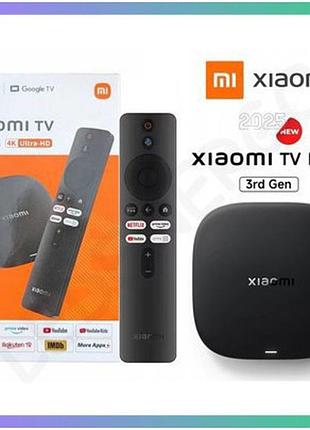 Tv-приставка xiaomi mi box s 3rd gen смарт приставка з google tv та netflix для телевізора 4k