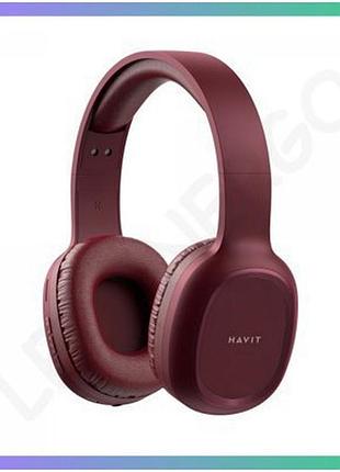 Бездротові навушники havit hv-h2590bt pro червоні bluetooth для музики і дзвінків блютуз навушники