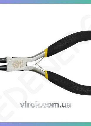 Щипцы круглогубцы мини vorel 125мм с изолированными ручками для электромонтажа и ремонта