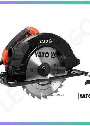 Дисковая пила сетевая yato 2.8 квт диск ø235x25.4 мм глубина ≤85 мм для резки дерева и металла