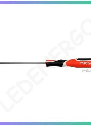 Отвертка крестовая yato ph0 75мм прецизионная для ремонта электроники инструмент для электроники