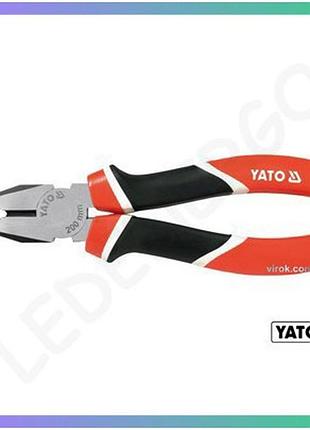 Комбіновані плоскогубці yato 200 мм індуктивно загартовані шліфовані для промисловості інструмент