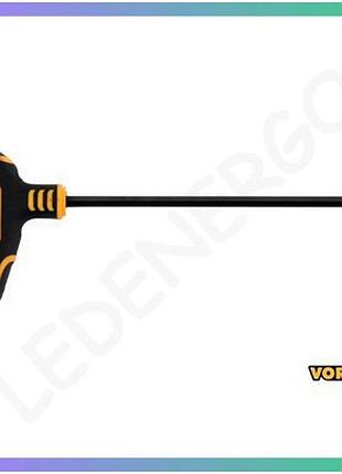 Ключ шестигранный vorel тип т hex 5x150 мм cr-v для ремонта и обслуживания инструментов