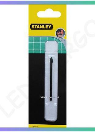 Сверло по керамике и стеклу stanley ø4 мм для бурения керамики и стекла инструмент для ремонта