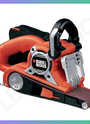 Шліфмашина стрічкова black+decker 720вт 250м/хв для обробки деревини з пилозбірником 75х533мм