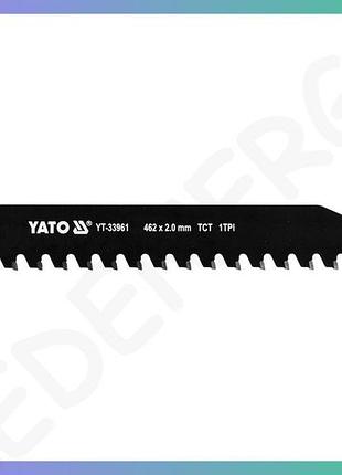 Полотно к сабельной пиле yato 462 мм 2 мм 1 зуб для керамической и силикатной кирпича пила