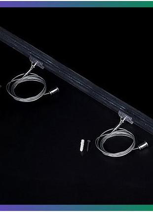 Підвіс для неону colors nnr25 чорний комплект кріплення горизонтальний монтаж 2м для неонового освітлення
