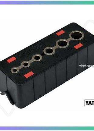 Шаблон для сверления отверстий yato 4 5 6 8 10 12 мм abs-пластик для мастерской инструмент для сверления