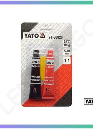Эпоксидный клей yato 2-х компонентный 10г для ремонта металла электроники каучука пластмассы