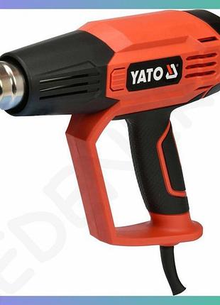 Фен технический сетевой yato 1.6 квт 50-650°c 250-500л/мин для работы и ремонта 2 режима