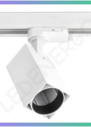 Світильник трековий gtv lima gu10 max 20w квадрат білий для освітлення офісів і магазинів