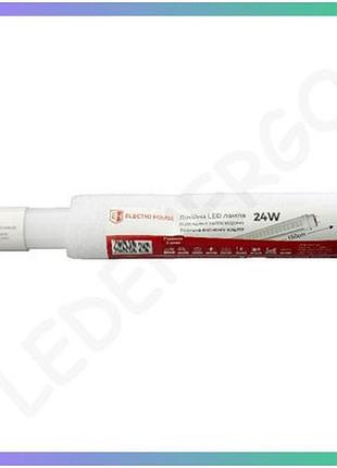 Led лампа t8 150 см 24вт 6500к 2160 лм енергоефективне освітлення для офісів і складів