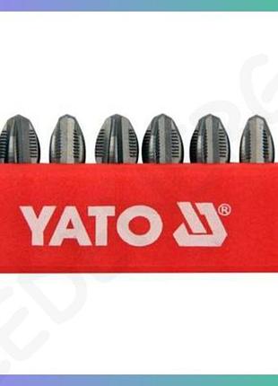 Набір насадок викруткових yato pн3 25 мм hex 1/4 10 шт для ремонту та монтажу