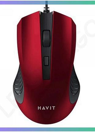 Дротова миша havit hv-ms752 usb 1200 dpi офісна комп'ютерна миша з 4 кнопками