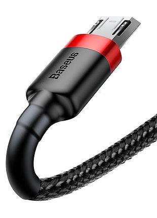 Кабель baseus cafule cable usb for micro 2a 3m red+black 5