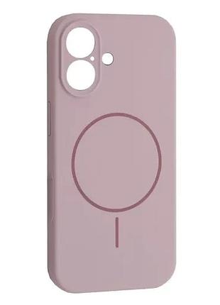 Чехол silicone case full camera fine ring magsafe for iphone 17 purple lilac